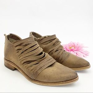 Free People Lost Valley Strappy Ankle Boots Booties: Tan Brown